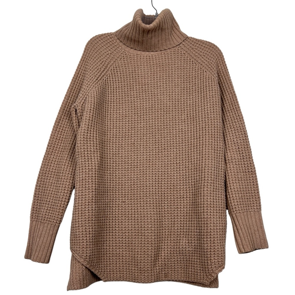 HATCH Cashmere Merino Wool Knit Chunky Turtleneck Sweater